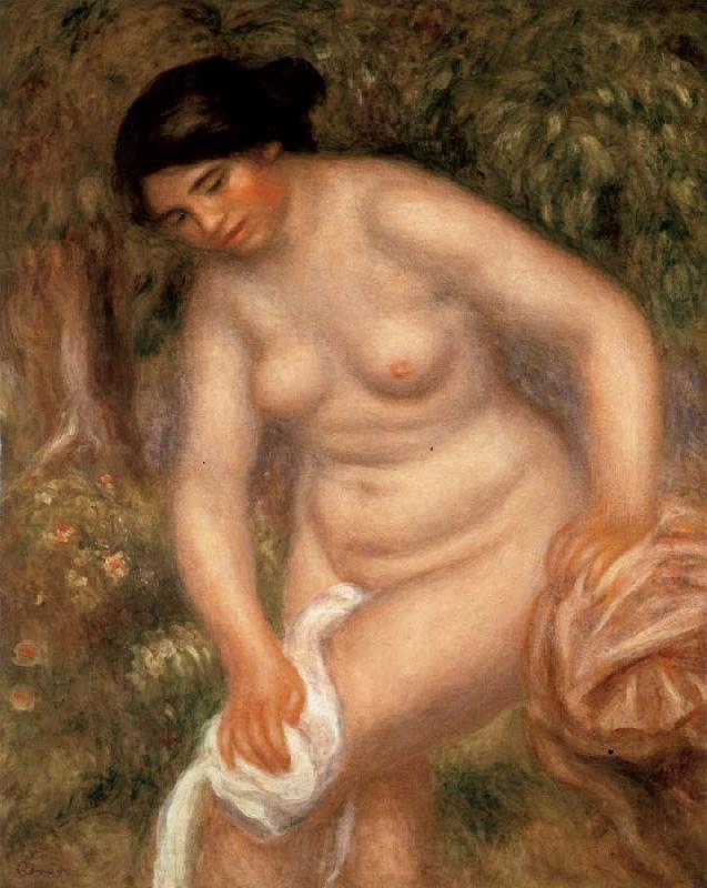 Pierre Renoir Bather Drying herself Spain oil painting art